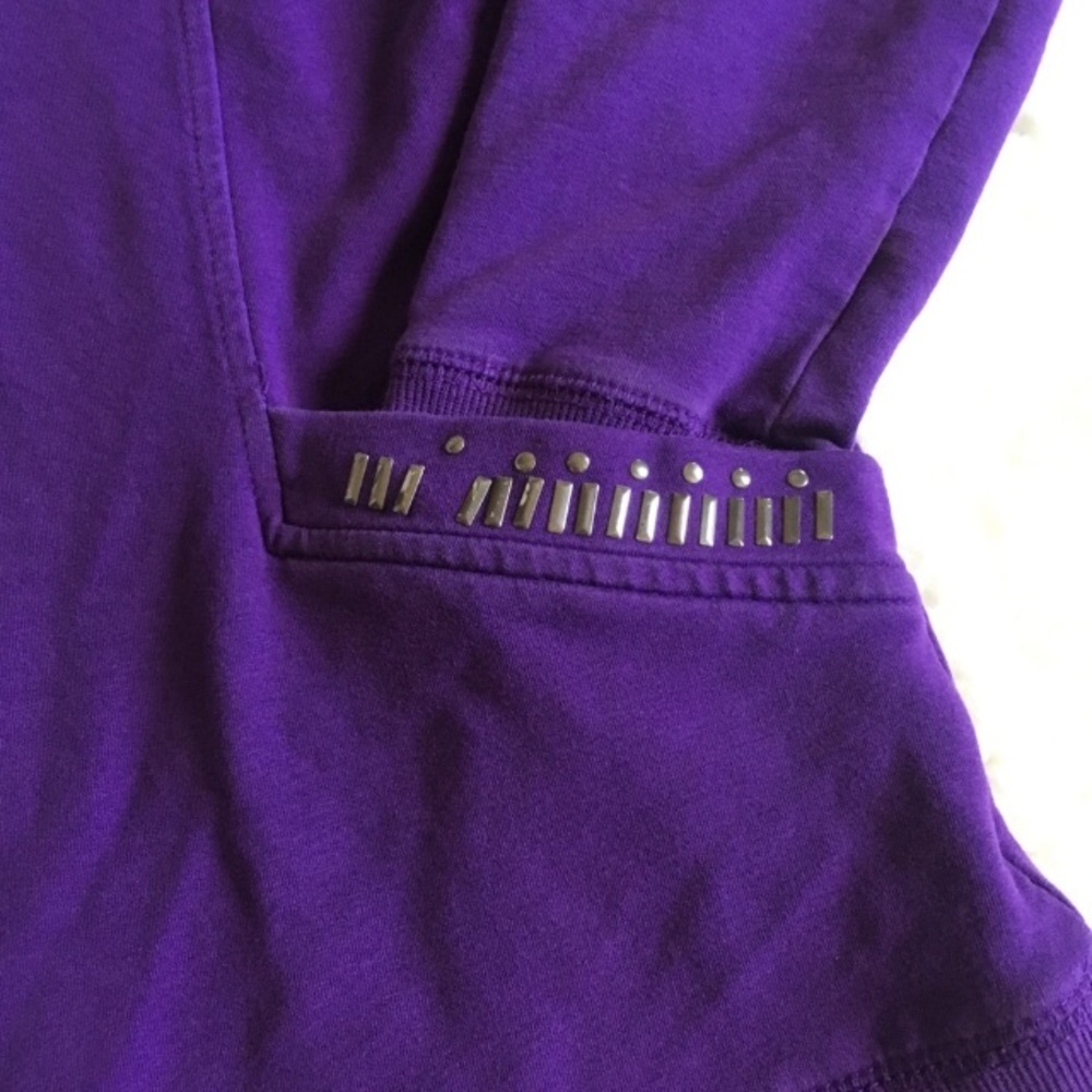 SEVEN7 Hooded Zip Up Hoodie Embellished M - Picture 6 of 7